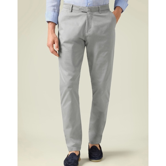 Luca Faloni Lightweight Chinos in Stretch Cotton Size Large - Picture 1 of 16